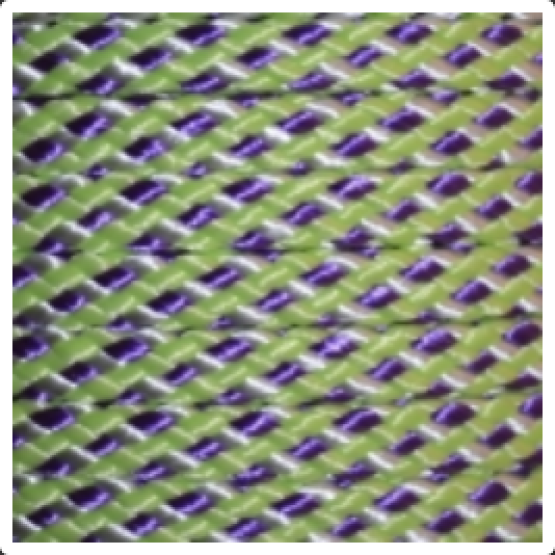 PPM touw 8 mm lime/paars/wit